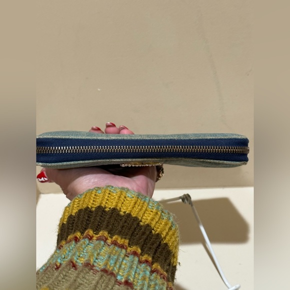 Gucci GG Zip Around Denim Marmont Wallet - Picture 5 of 14